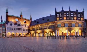 Rathausmarkt in Lübeck