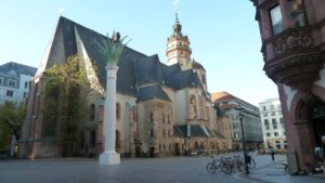 Ansicht der Nicolai-Kirche in Leipzig