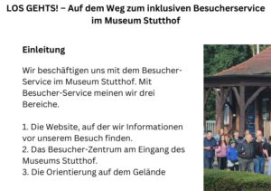 Titelbild des ineraktiven Ratgebers für einen inklusiven Besucherservice.